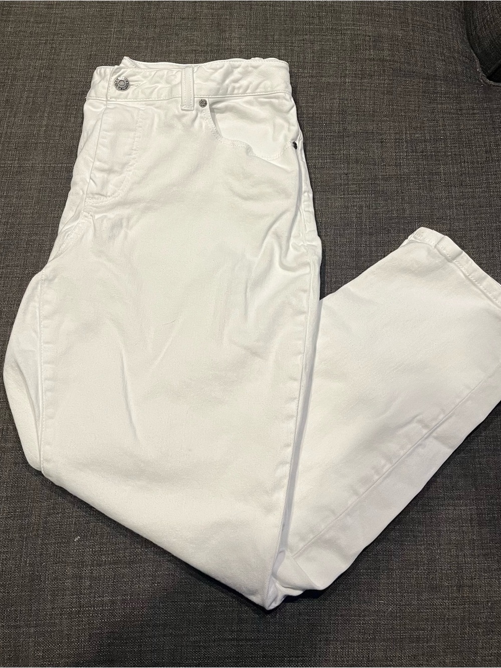 Talbots White High-Rise Curvy Ankle Denim Jeans 16W Petite
